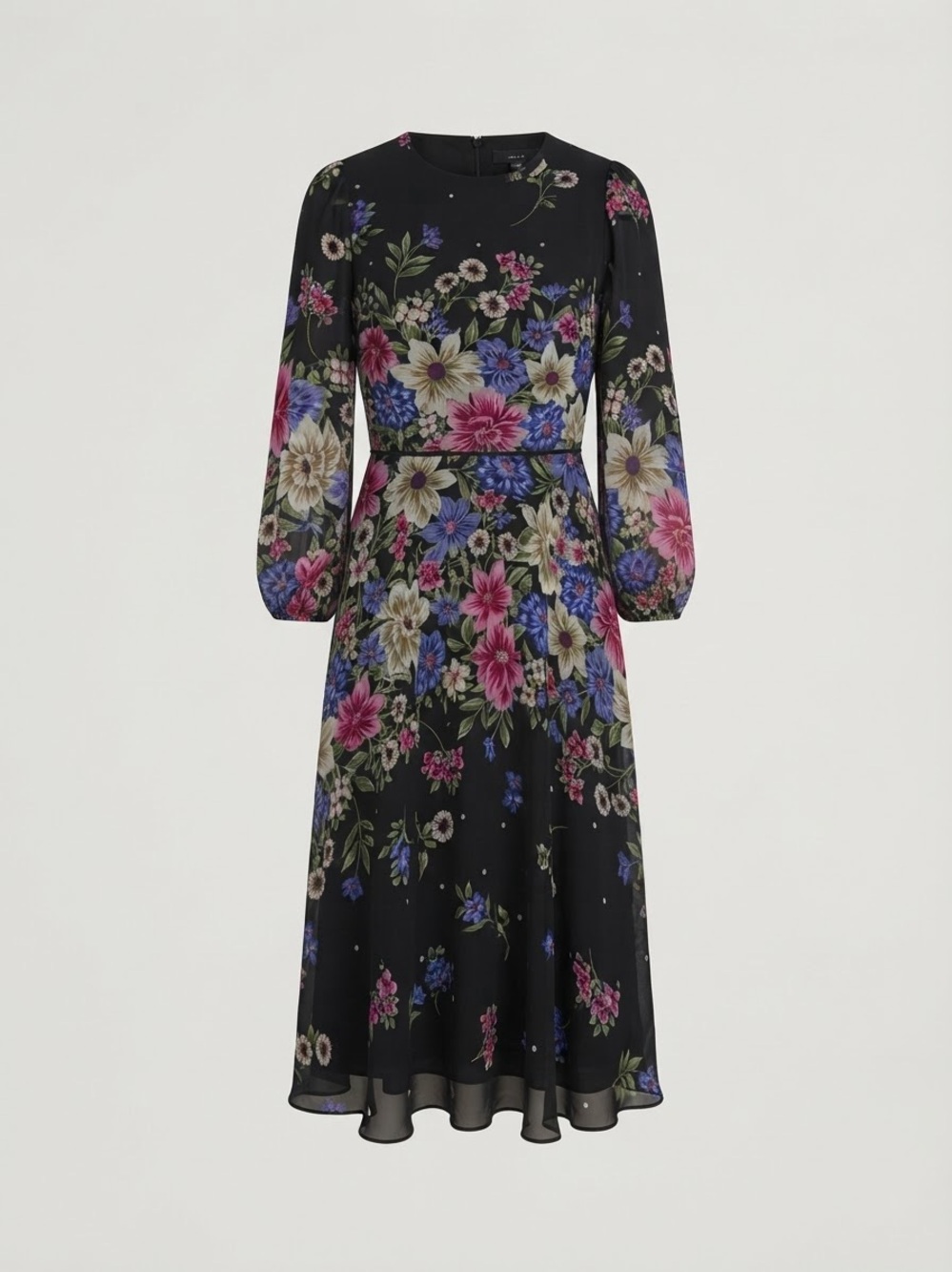Jessica Howard Petite Jewel Neck MIDI Dress